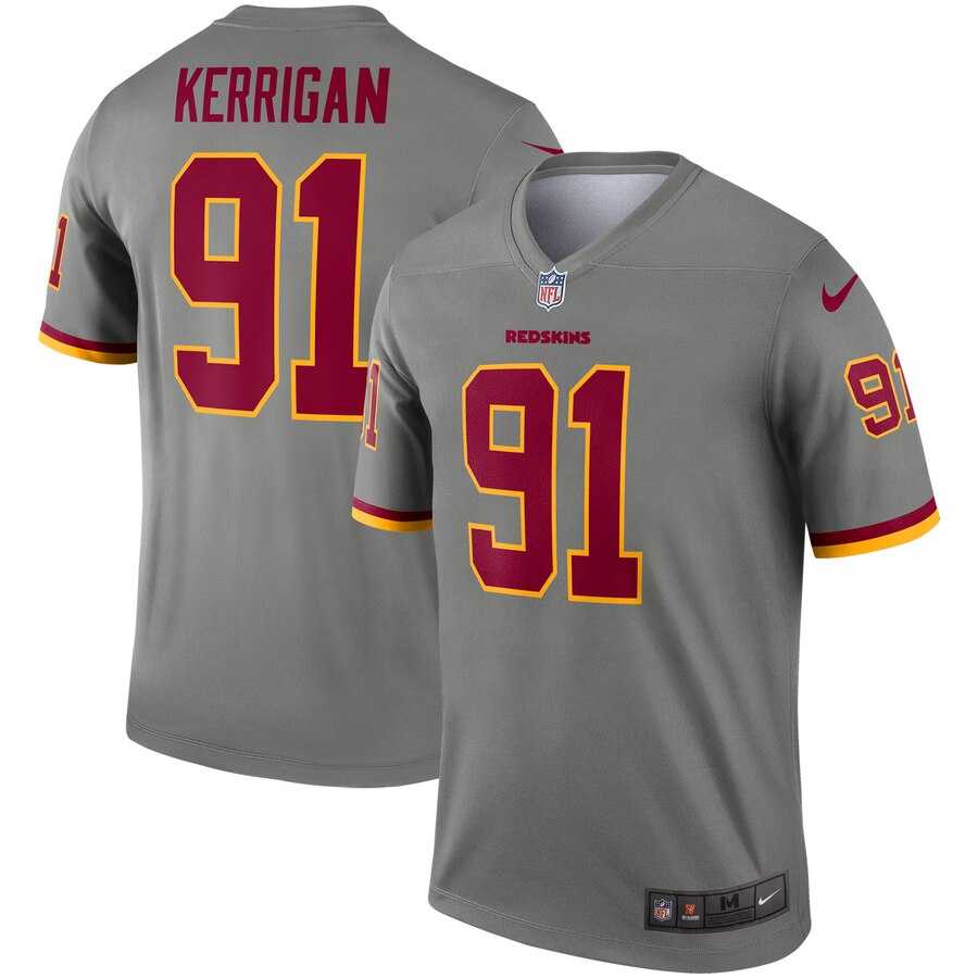 Nike Redskins 91 Ryan Kerrigan Gray Inverted Legend Jersey Dzhi,We sell and wholesale Nike Redskins 91 Ryan Kerrigan Gray Inverted Legend Jersey Dzhi on line form chian!